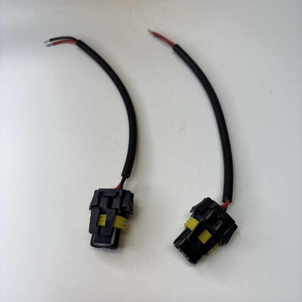 Wire Pigtail Female P 9006 HB4 Two Harness Head Light Socket Connector Fit Bulb